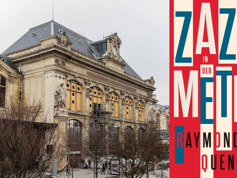 Buchcover: Raymond Queneau: „Zazie in der Metro“, Foto: Gare d'Austerlitz