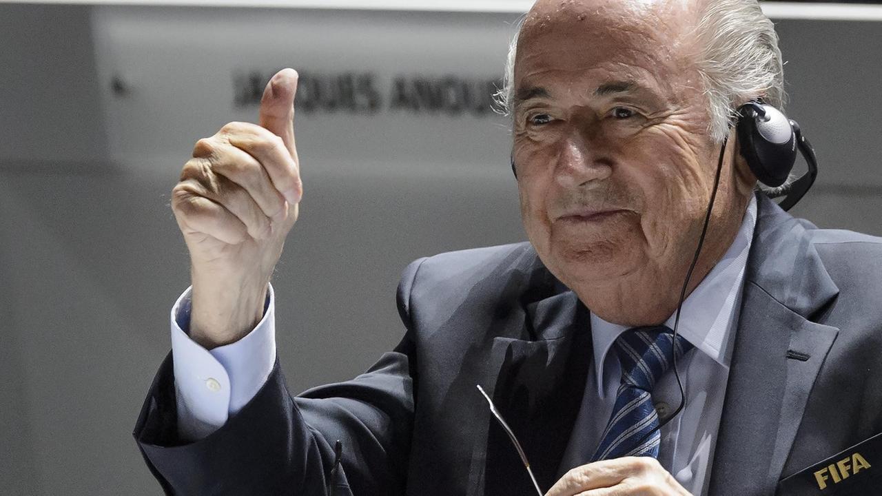 Sepp Blatter beim 65. FIFA-Kongress in Zürich 2015