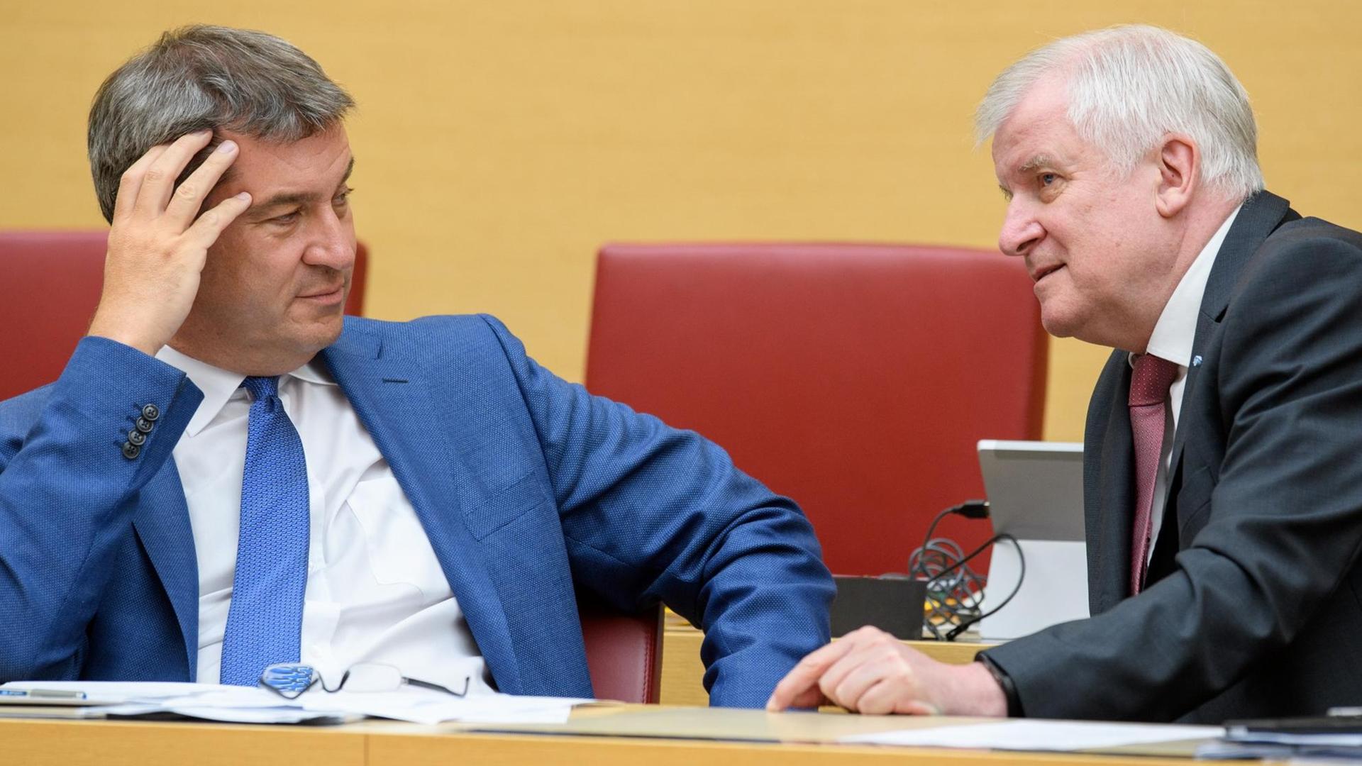 Wird Markus Söder (links) Horst Seehofer als CSU-Chef ablösen?