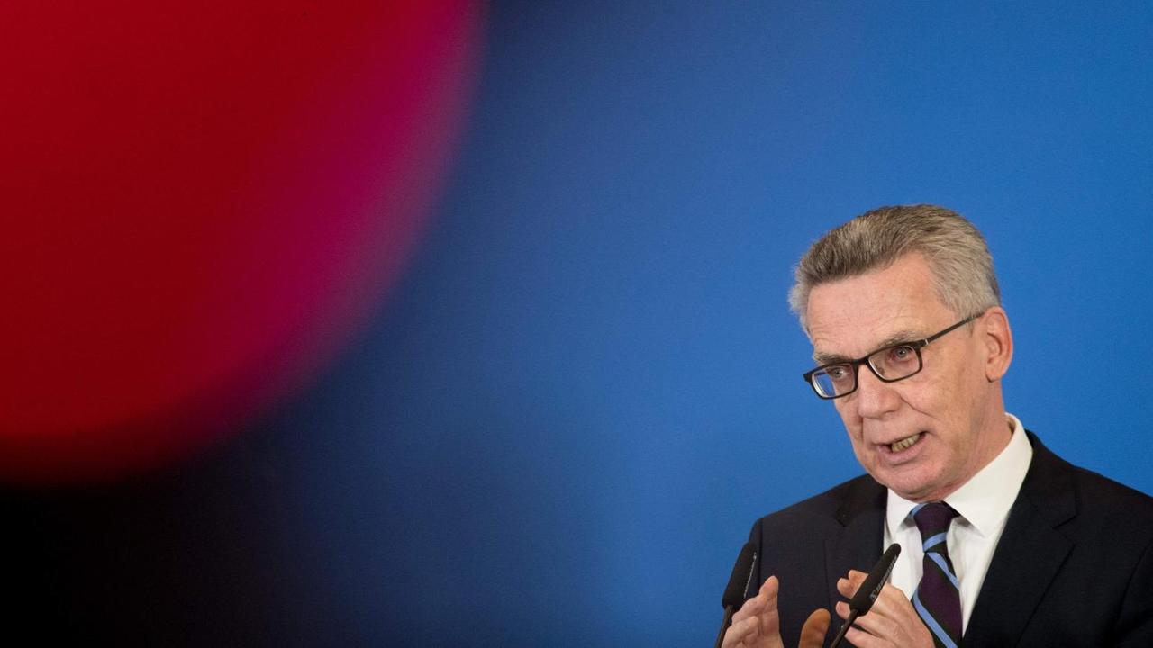 Bundesinnenminister Thomas de Maizière (CDU)