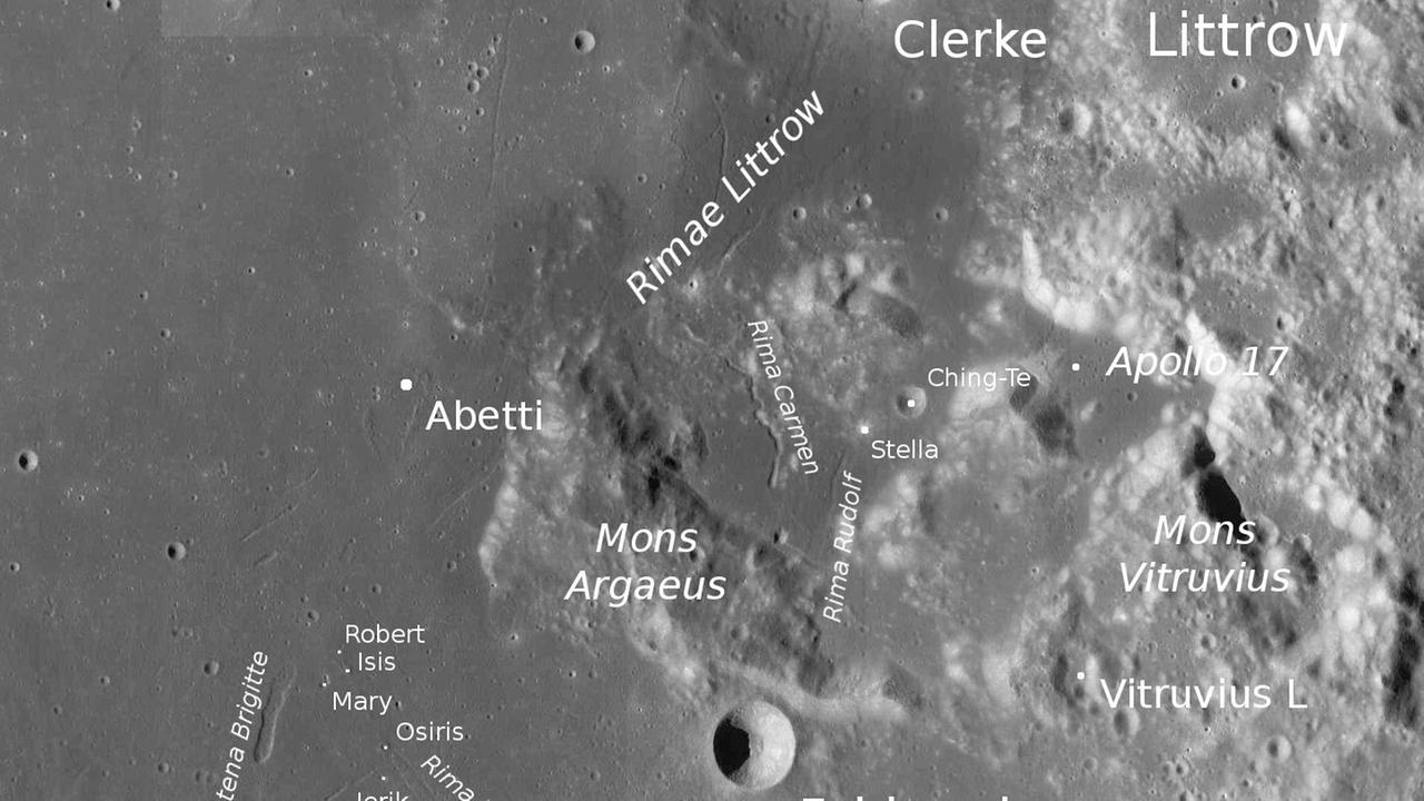 Viel Mond, wenig Krater: Vater und Sohn Abetti wurde eine kuriose Stelle auf dem Mond zugewiesen