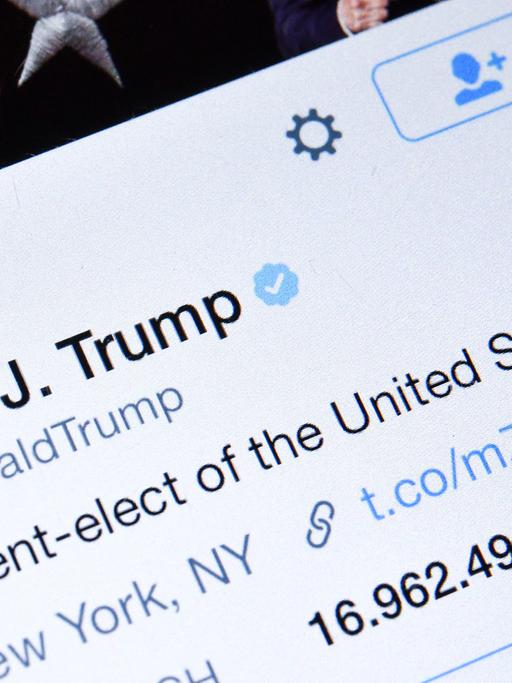 Twitter-Account des künftigen US-Präsidenten Donald Trump