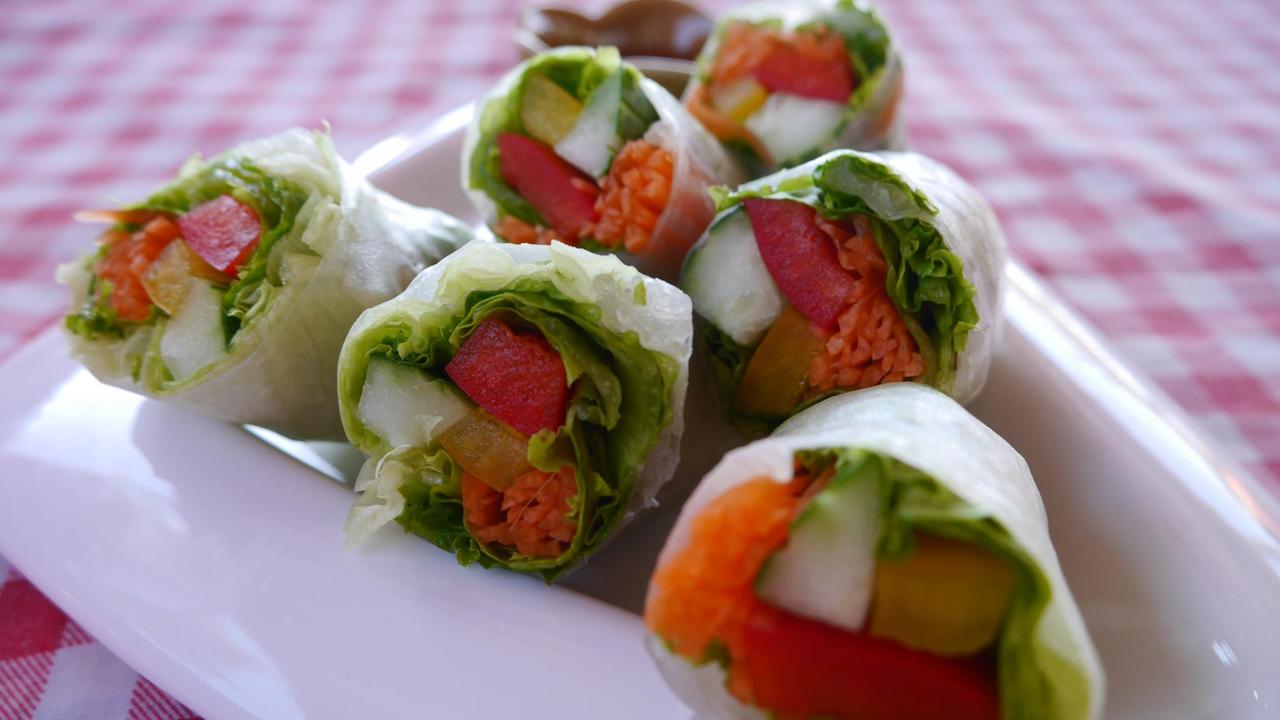 Vegetarische Frühlingsrollen