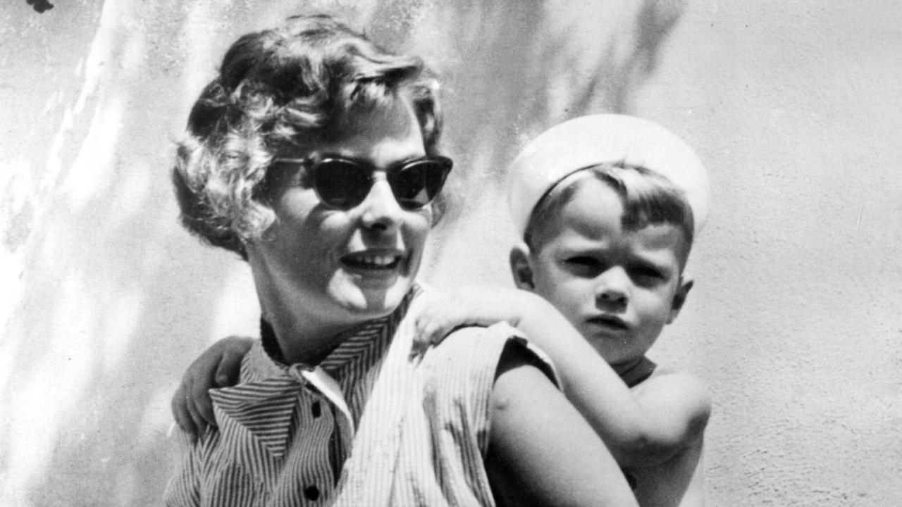 Ingrid Bergmann mit Sohn Robertino am 5. Mai 1952.