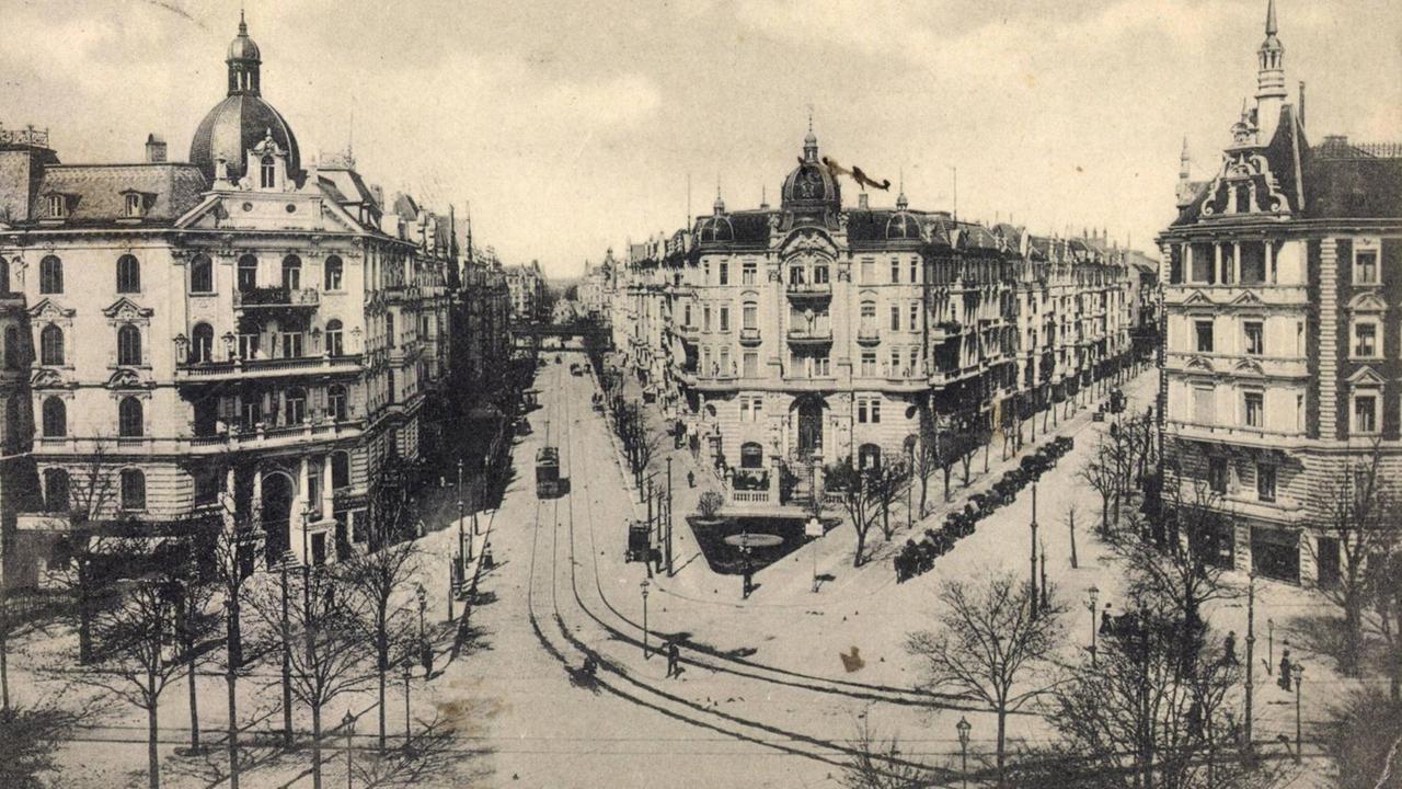 Der Kurfürstendamm in Berlin im frühen 20. Jahrhundert