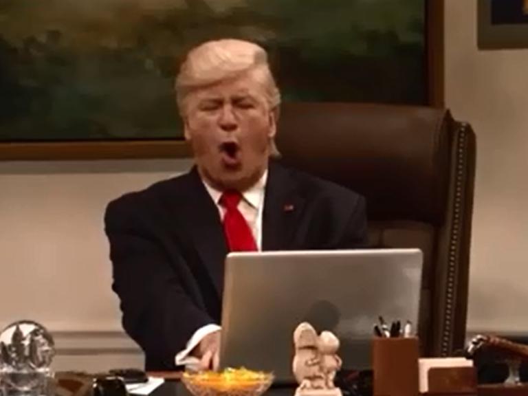 "Saturday Night Live"-Entertainer Alec Baldwin als US-Präsident Donald Trump.