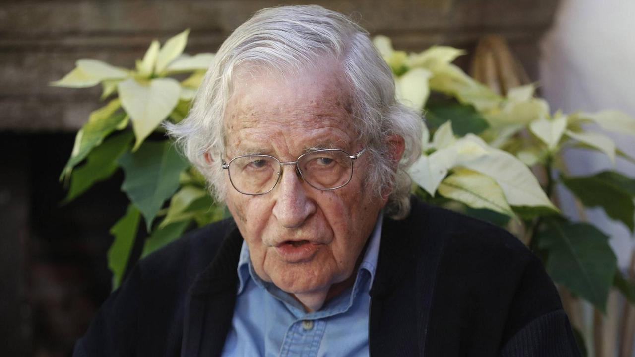 Porträtaufnahme des Linguisten Noam Chomsky aus dem Jahr 2017.