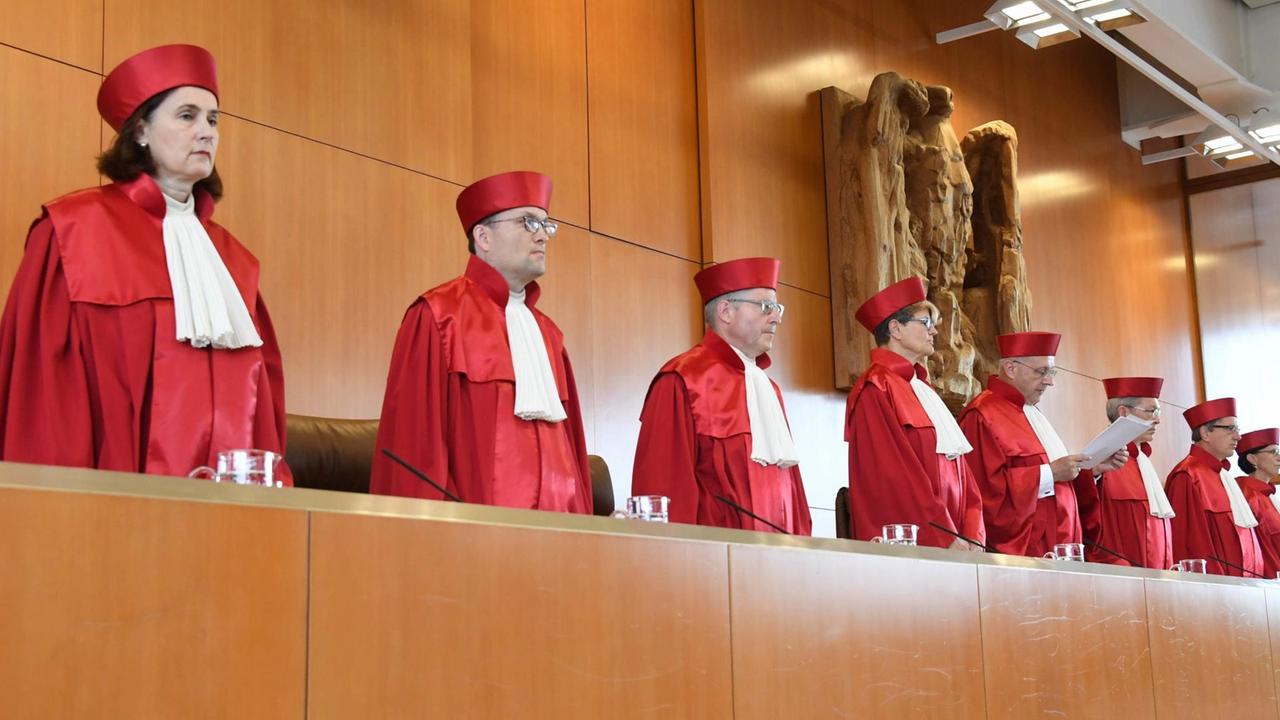 Die Richter des Bundesverfassungsgerichts.