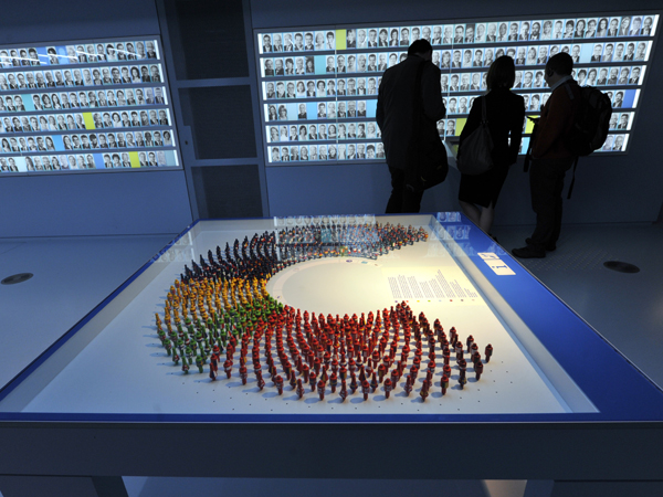 Bick in das Parlamentarium in Brüssel