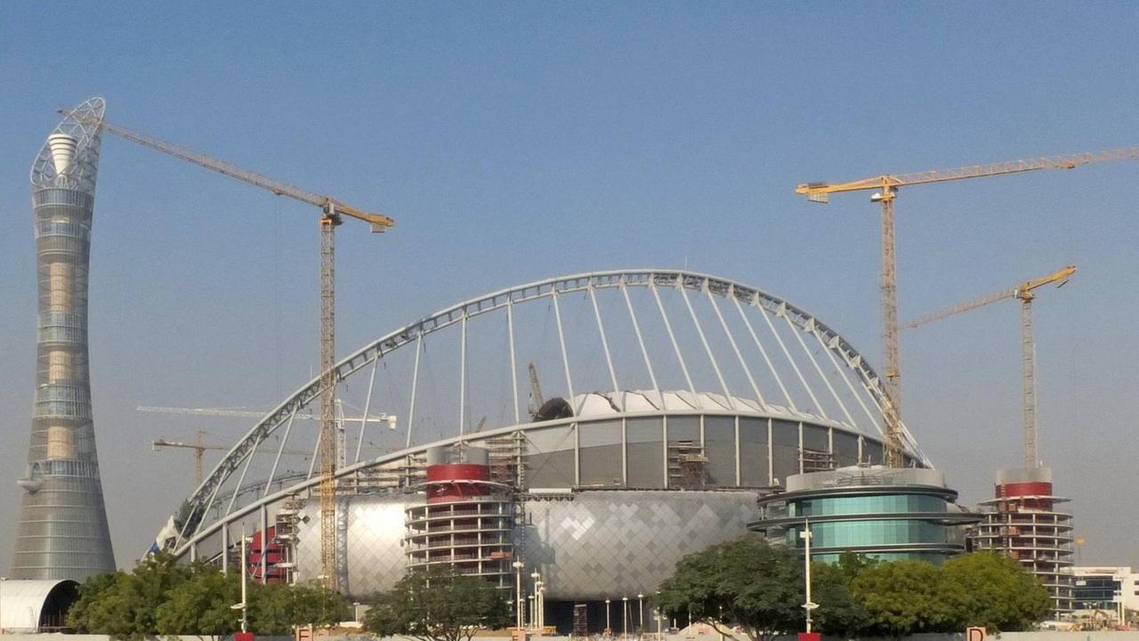 Das Khalifa International Stadium bei Doha