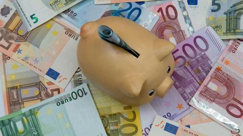 Ein Sparschwein im Wandel der Zeit