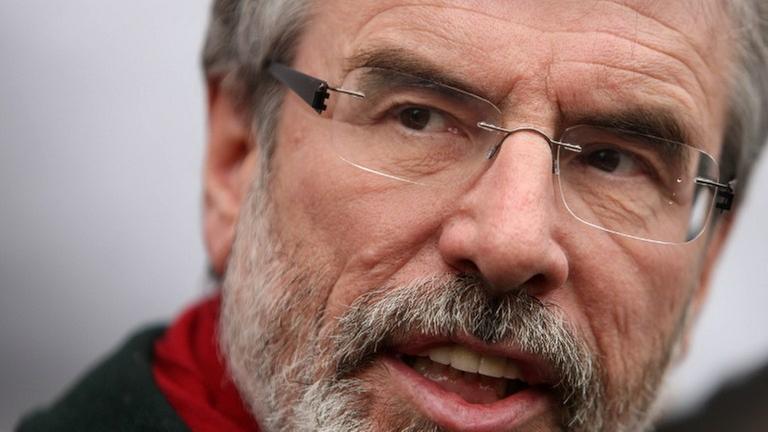 Der Chef der pro-irischen Partei Sinn Fein, Gerry Adams, hier in einer Aufnahme vom 7. Dezember 2010.