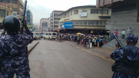 Proteste in Uganda gegen die Soziale-Medien-Steuer im Juli 2018