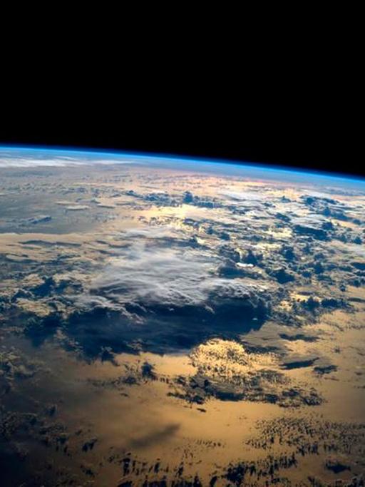 Die Erde von der ISS aus gesehen.