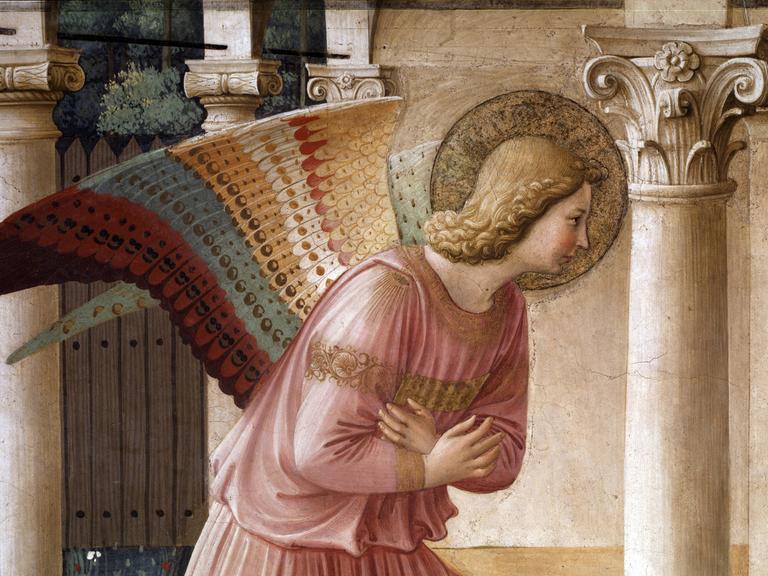 Eine Malerei des Erzengels Gabriel von Guido di Pietro (ca. 1400-1455) .