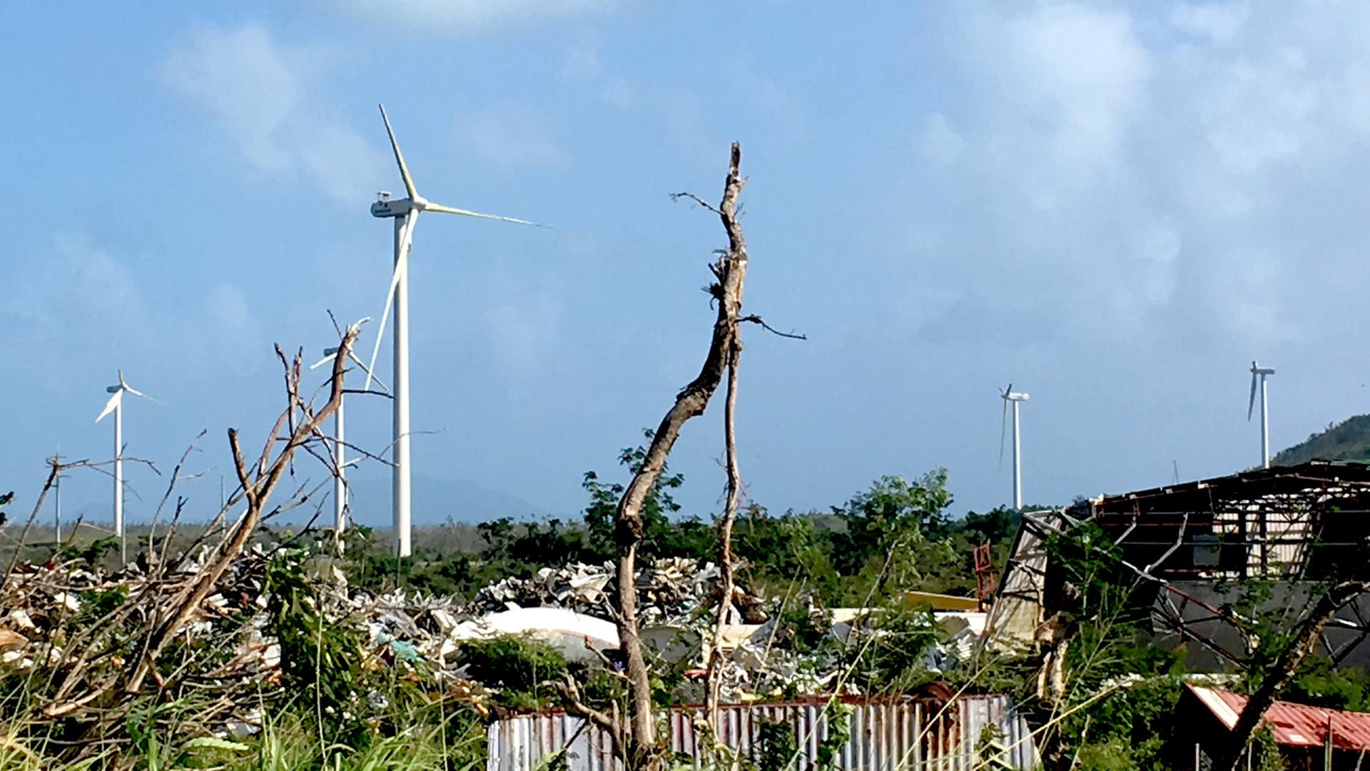 So stark war der Sturm noch nie: Windräder mit abgerissenen Rotorblättern nahe Punta Santiago