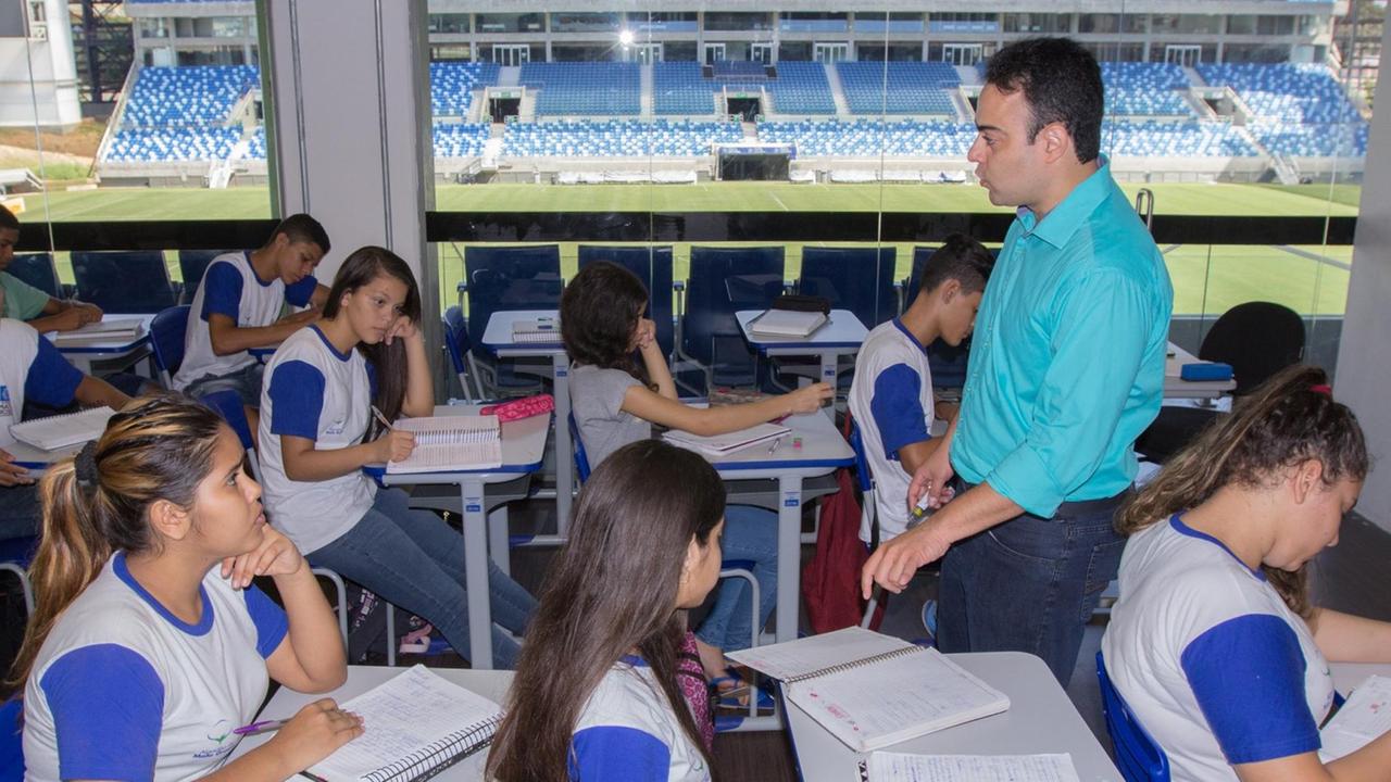Die staatliche Sportschule "Governador José Fragelli" in der Arena Pantanal in Cuiabá. Inzwischen lernen dort 500 Schüler mit einem sportpädagogischen Schwerpunkt.