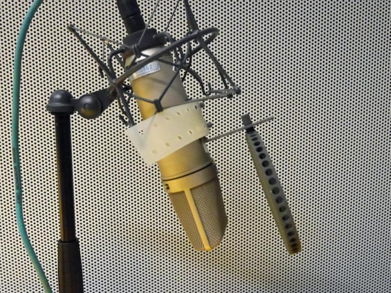 Ein Studiomikrofon