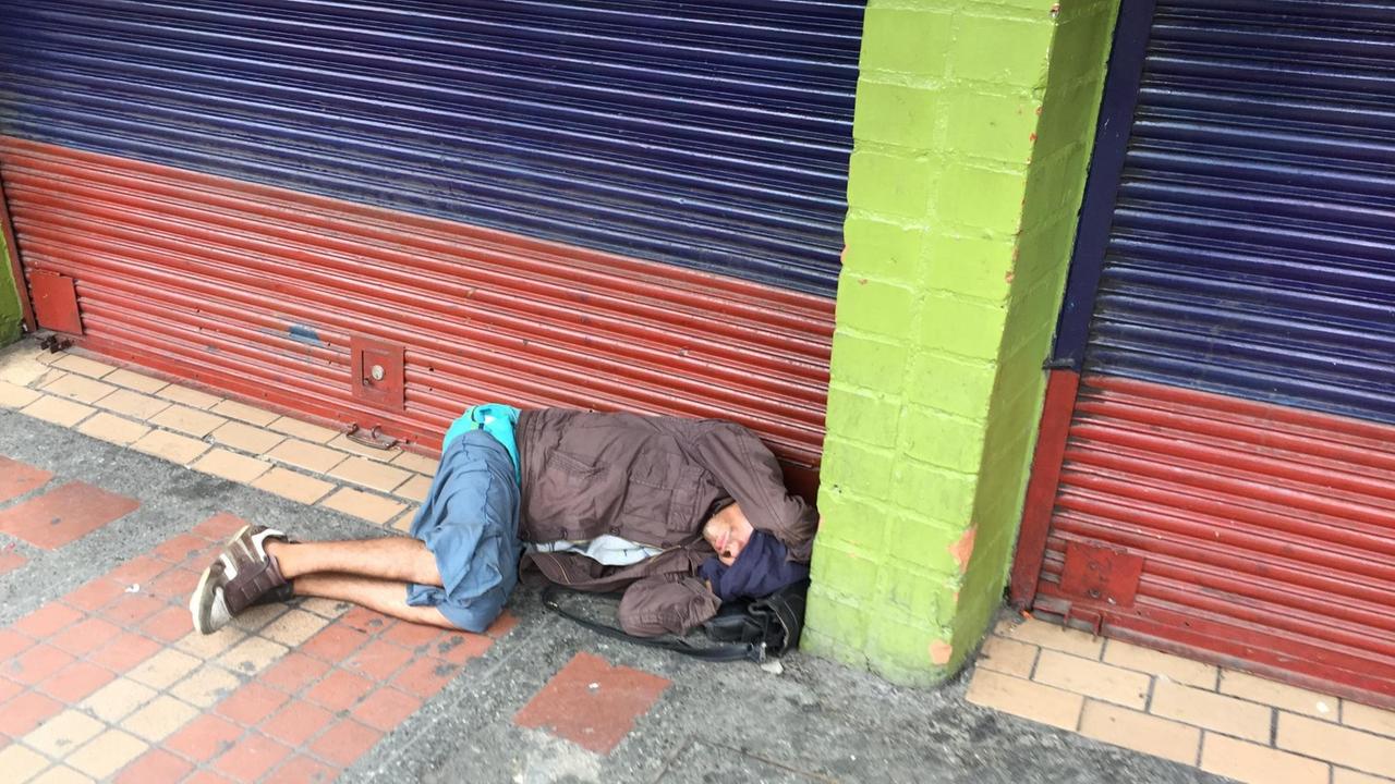 Obdachloser in Bogotà