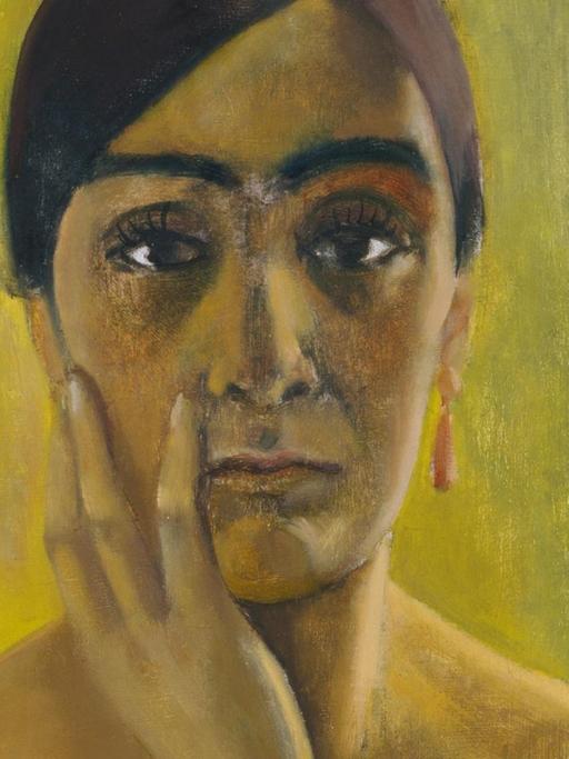 Anita Rée: Selbstbildnis. Öl auf Leinwand. 66 x 60,8 cm.