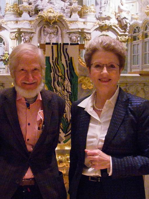 Alexandra Gerlach (Moderation), Rupert Neudeck, Barbara Bosch, Hans ten Feld (v.lks.)