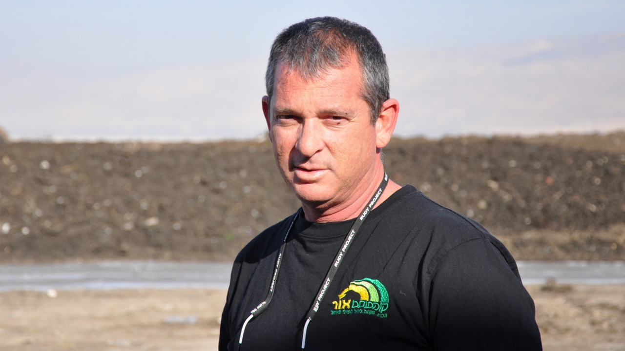 David Reiner von der Recyclingfirma Compost Or im Westjordanland