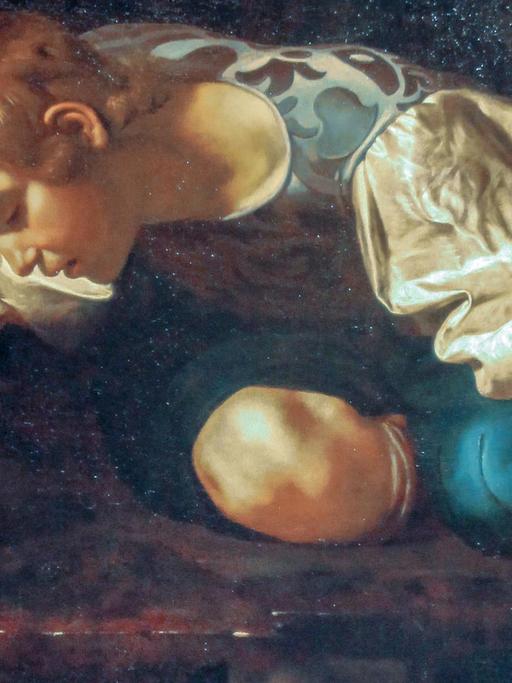 Italienreise: Das Gemälde "Narziss" (Narcissus, Narciso, 1598/99) des Künstlers Michelangelo Merisi da Caravaggio, aufgenommen am 15.07.2015 im Museum Galleria Nazionale d'Arte Antica in Rom (Latium) Italien. Foto: Fredrik von Erichsen