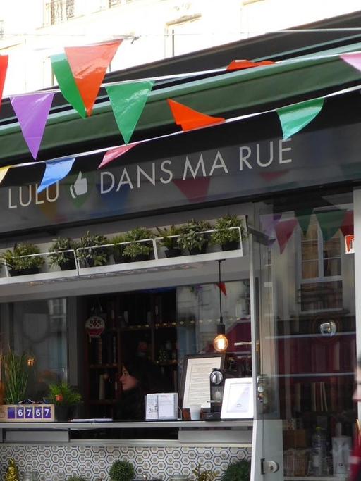 Der Kiosk "Lulu dans ma rue" in Paris.