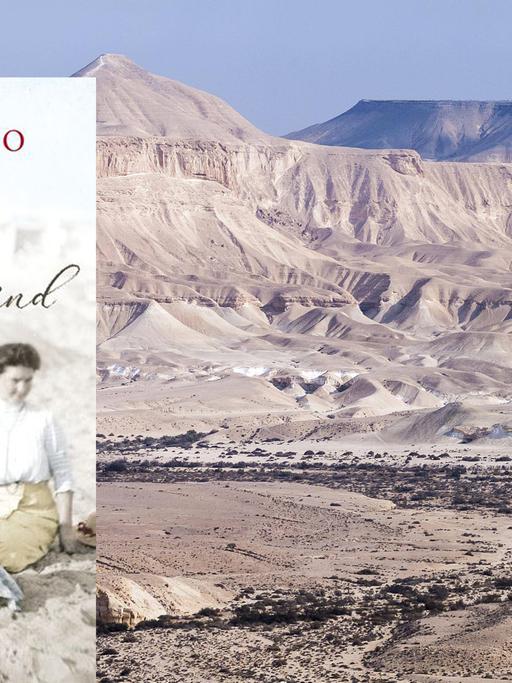 Cover des Buches "Maxim Leo: "Wo wir zu Hause sind" und Wüste Negev in Israel