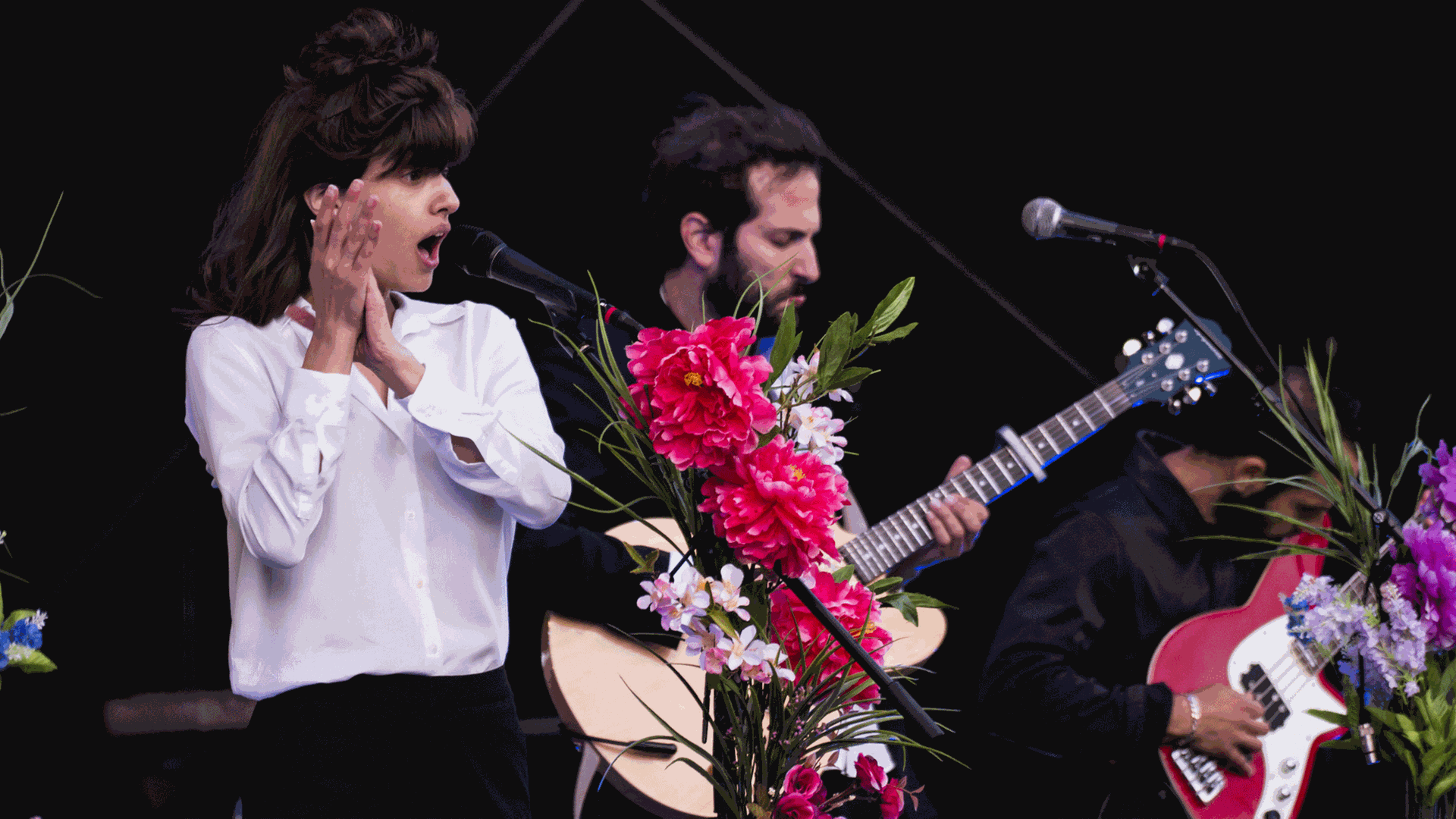 Die israelische Band Lola Marsh bei einem Auftritt bei der Kieler Woche 2017.