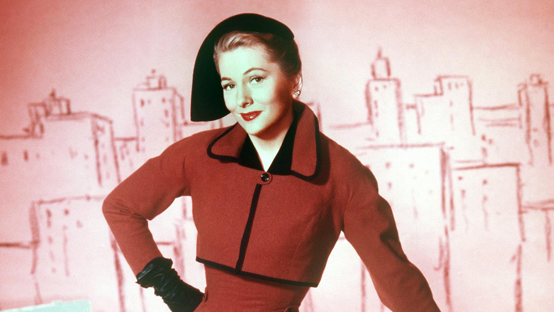  Joan Fontaine in einer Szene des Films "Serenade" aus dem Jahr 1956.