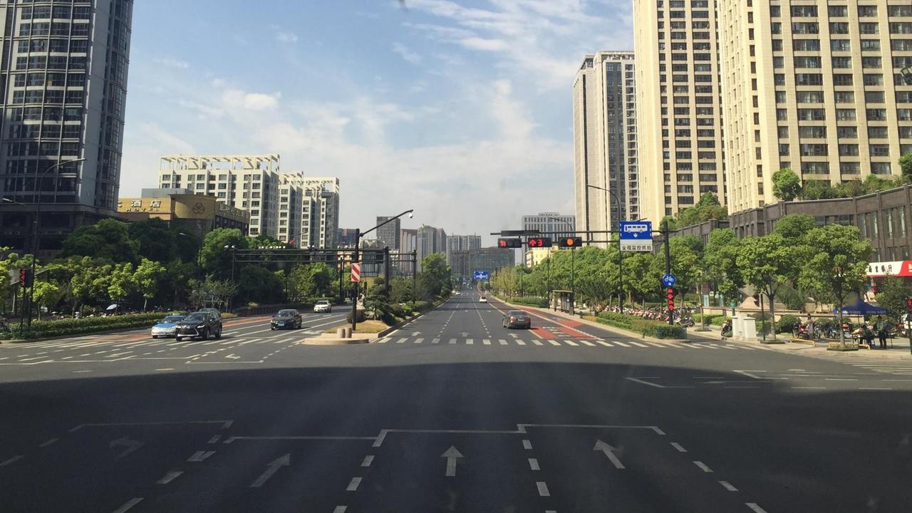 Die chinesische Stadt Hangzhou während des G20-Gipfels, September 2016.