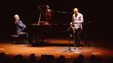 Joshua Redman & Brad Mehldau auf der Bühne beim Jazzfest Berlin