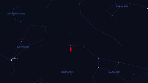 Das himmlische Klageweib steht an der Deichselspitze des Großen Wagens