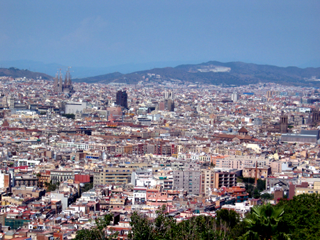 Blick auf die katalanische Metropole Barcelona