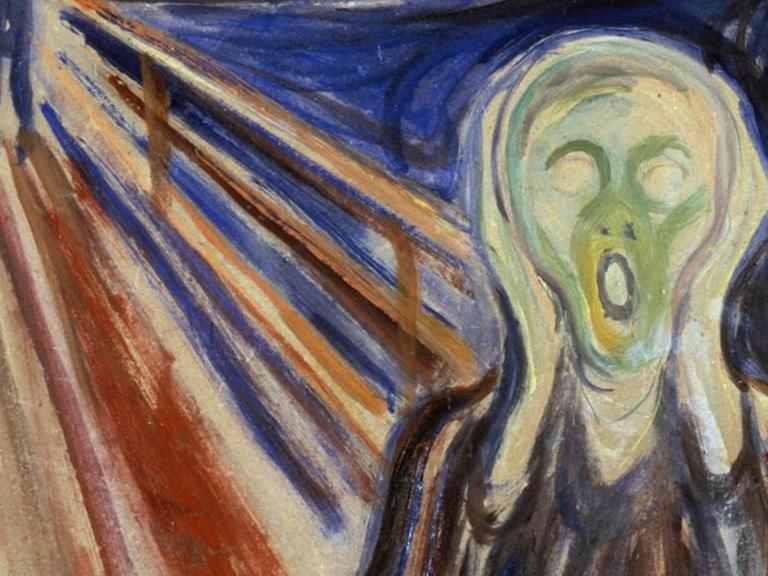 Das Bild "Der Schrei" von dem norwegischen Maler Edvard Munch.
