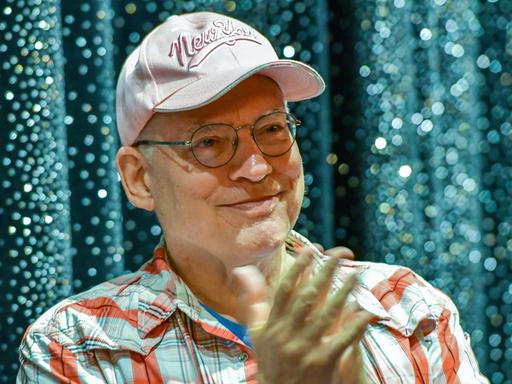 Rosa von Praunheim im Cineplax Kino in Gotha Rosa von Praunheim im Cineplax Kino in Gotha