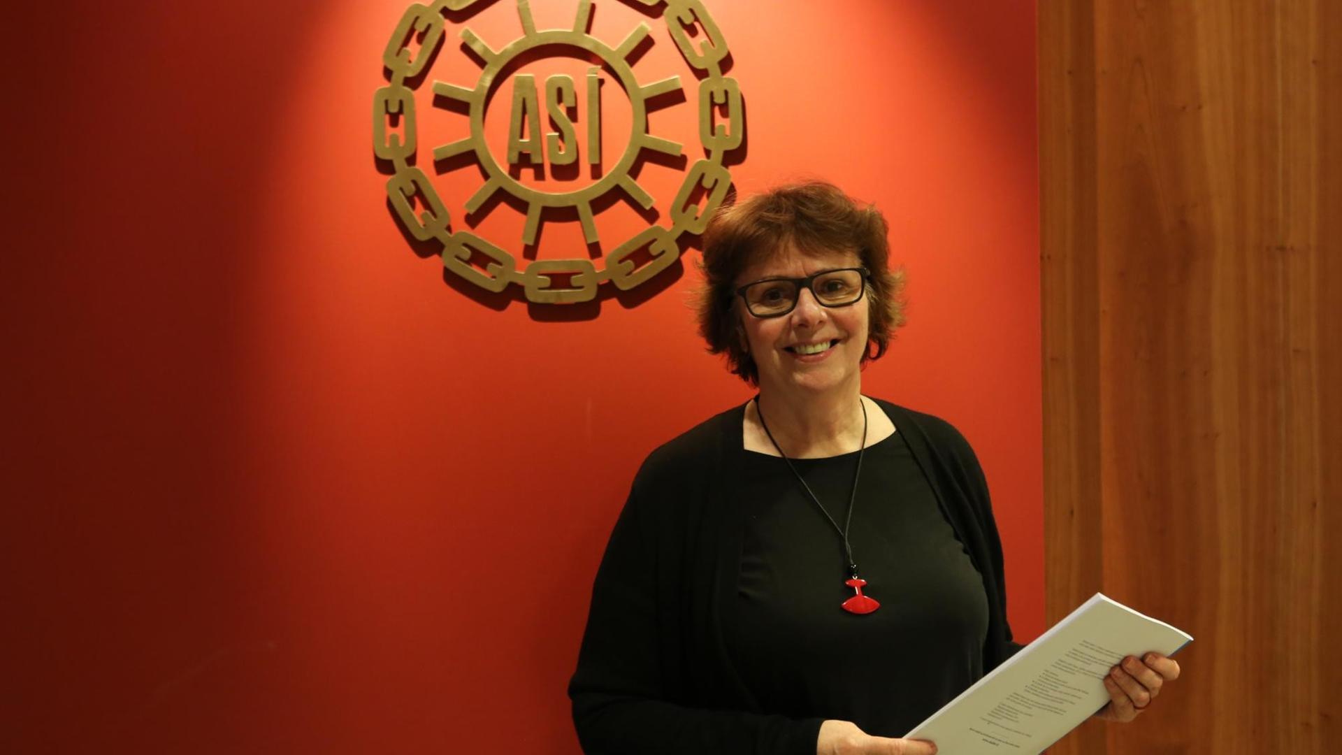 Maríanna Traustadóttir, zuständig für Gleichstellung beim isländischen Gewerkschaftsbund ASÍ