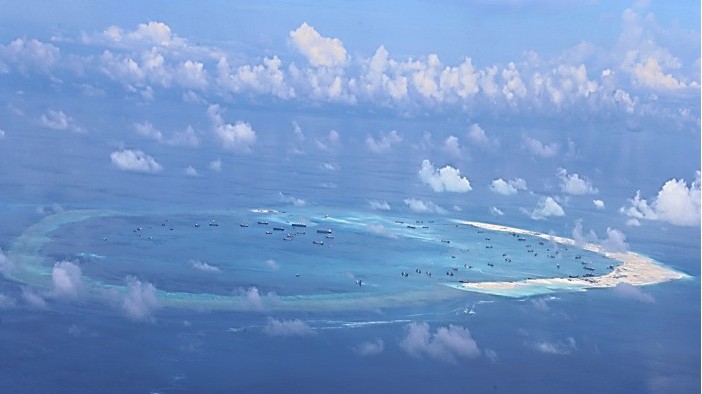 Ein Atoll im Spratly-Archipel