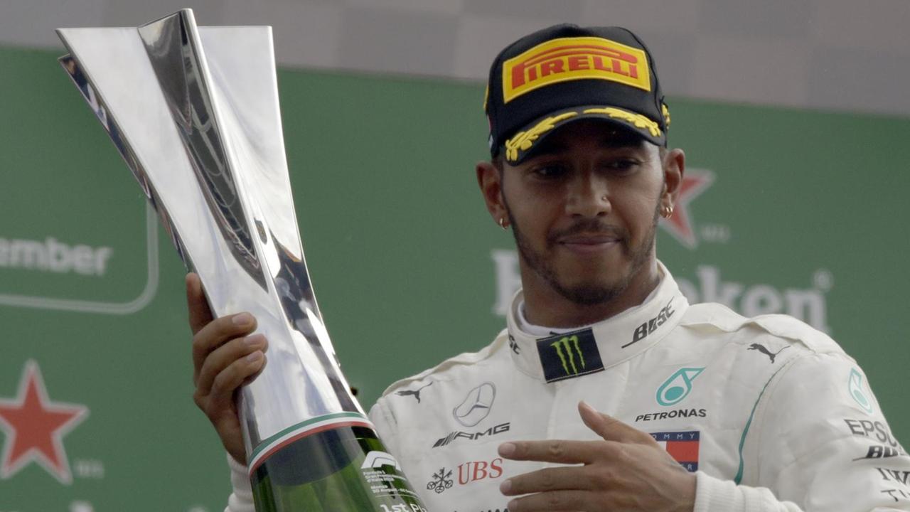 Formel-Eins-Fahrer Lewis Hamilton hat den Großen Preis von Italien gewonnen (2.9.2018).