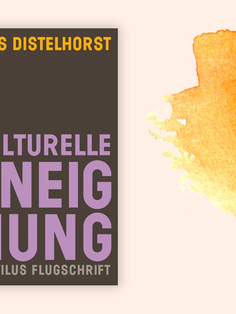 Das Cover von Lars Distelhorsts Buch „Kulturelle Aneignung” vor Deutschlandfunk Kultur Hintergrund.