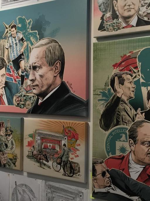 Die Illustrationen zur Veranschaulichung der Panama Papers - erschienen in der Süddeutschen Zeitung - sind in einer Ausstellung in Flensburg zu sehen.