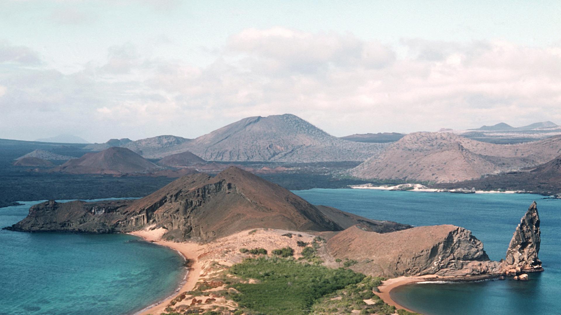 Die Galapagos-Insel Bartholome.