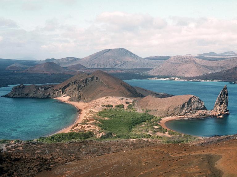 Die Galapagos-Insel Bartholome.