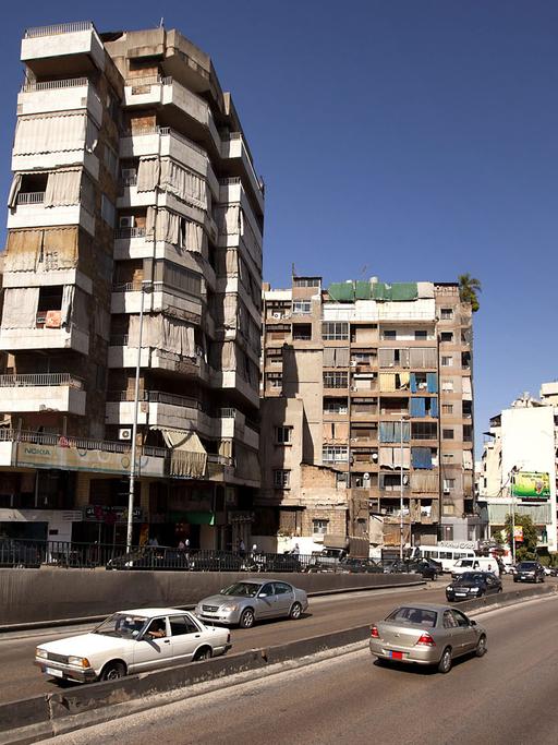 Straßenszene in Beirut, der Hauptstadt des Libanon