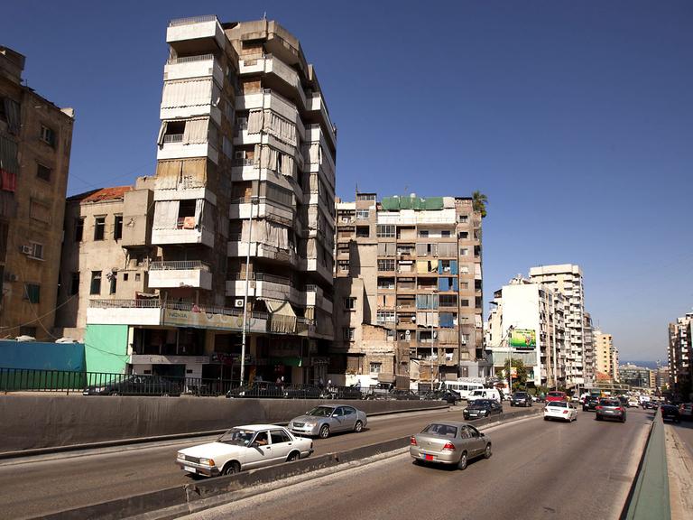 Straßenszene in Beirut, der Hauptstadt des Libanon