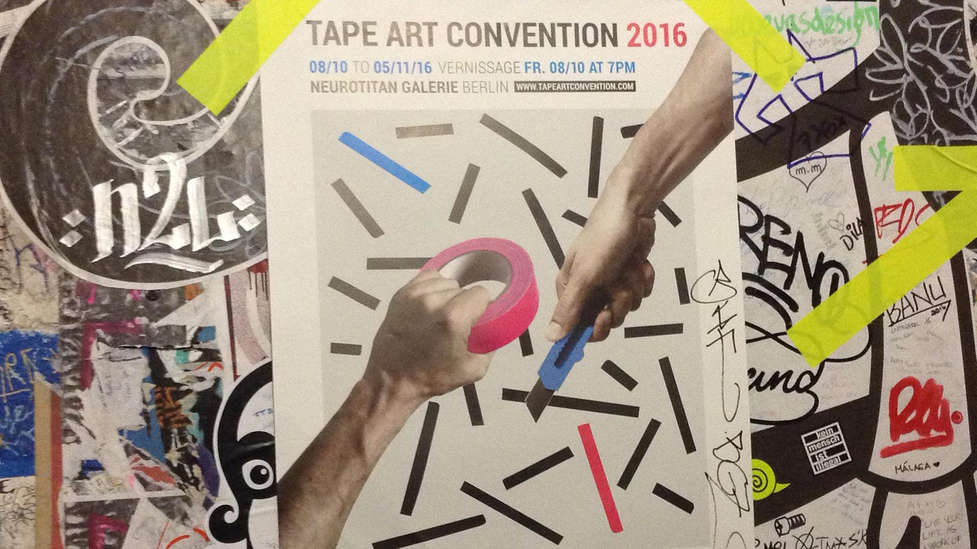 Das Plakat zur Tape Art Convention in Berlin.