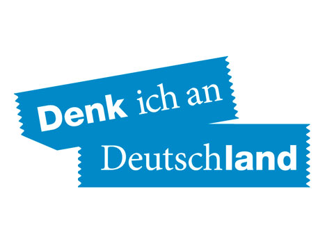 Logo der Veranstaltungsreihe "Denk ich an Deutschland"