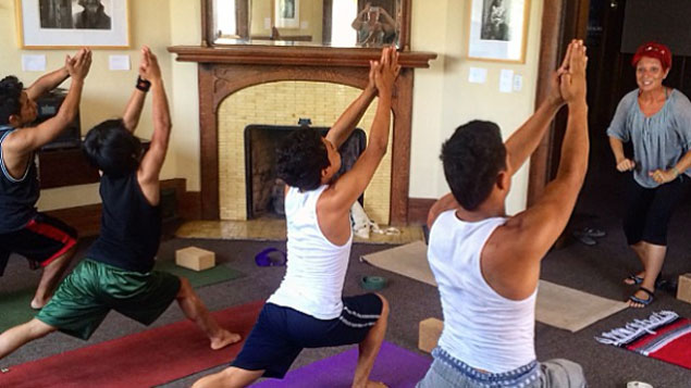 Yoga-Unterricht im Casa Libre
