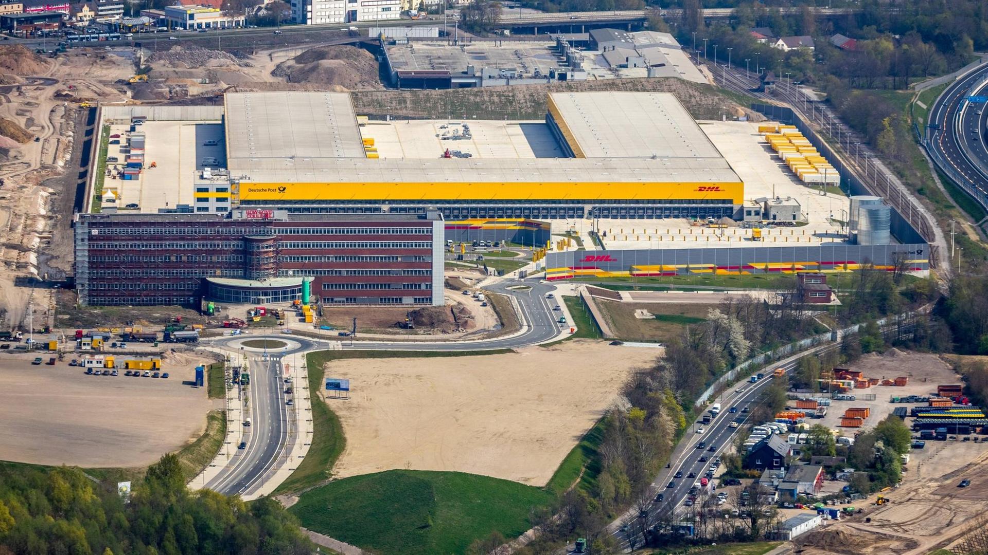 Das Areal Mark 51/7 mit dem Logistikzentrum der DHL-Logistik in Bochum